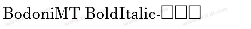 BodoniMT BoldItalic字体转换